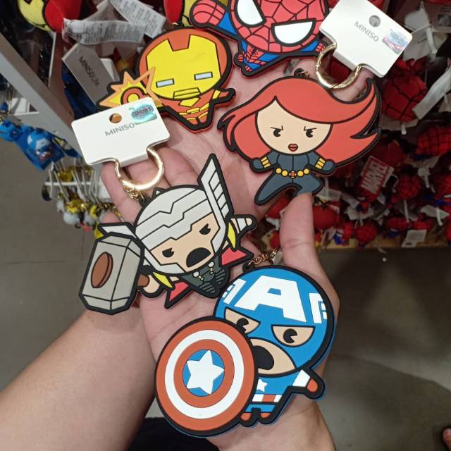 Keychan kaca marvel asli loh import lgs ya