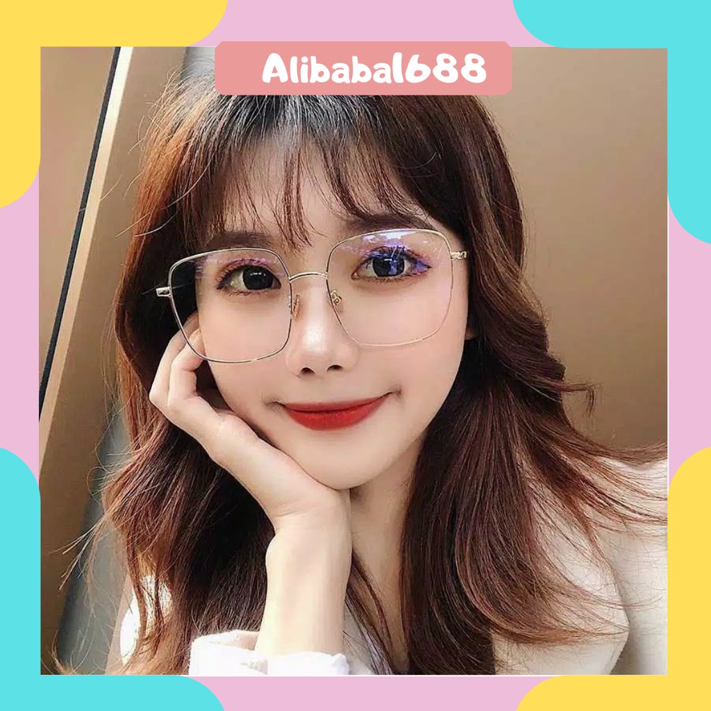 *ALIBABA1688*COD Kacamata Anti Radiasi/ Kacamata Baca Anti Radiasi Metal Gaya Retro Untuk Pria / Wanita