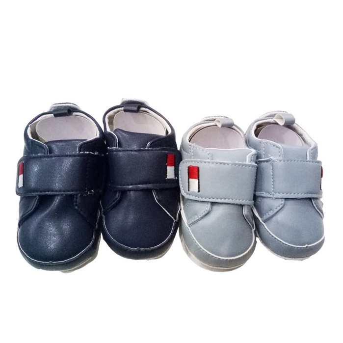 Sepatu Anak Bayi Prewalker Bayi Cowok Laki Laki Anti Slip Sol Halus Converse Sport Casual Motif