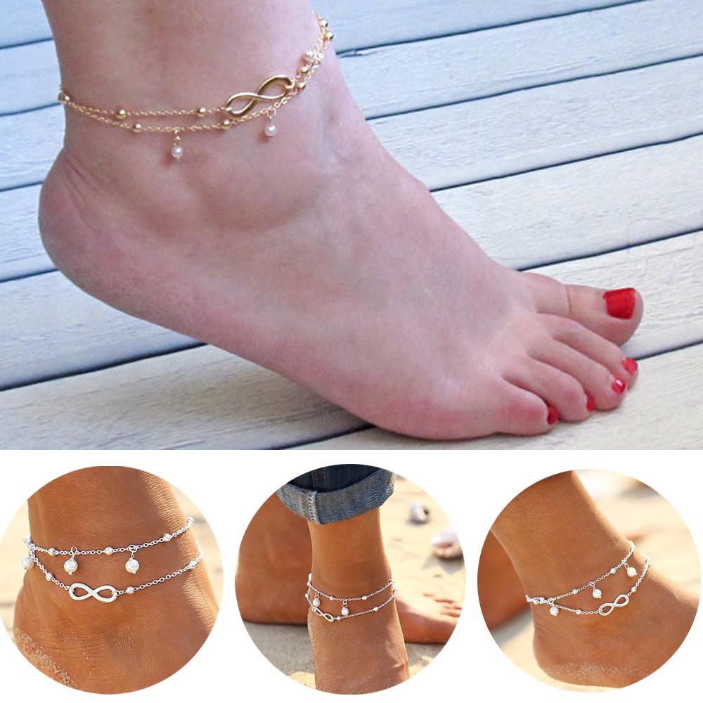 Lily Gelang Kaki Wanita Barefoot Sandal Kaki Perhiasan