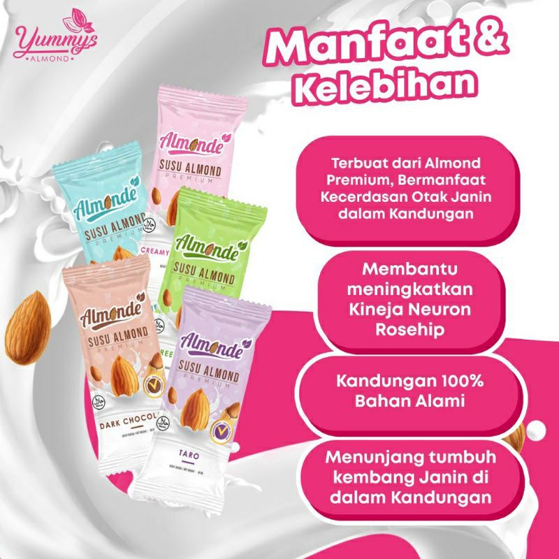 ALMONDE PREMIUM ALMOND untuk ibu hamil &amp; Program Hamil / Almonde Susu Ibu Hamil / Almonde Susu Promil