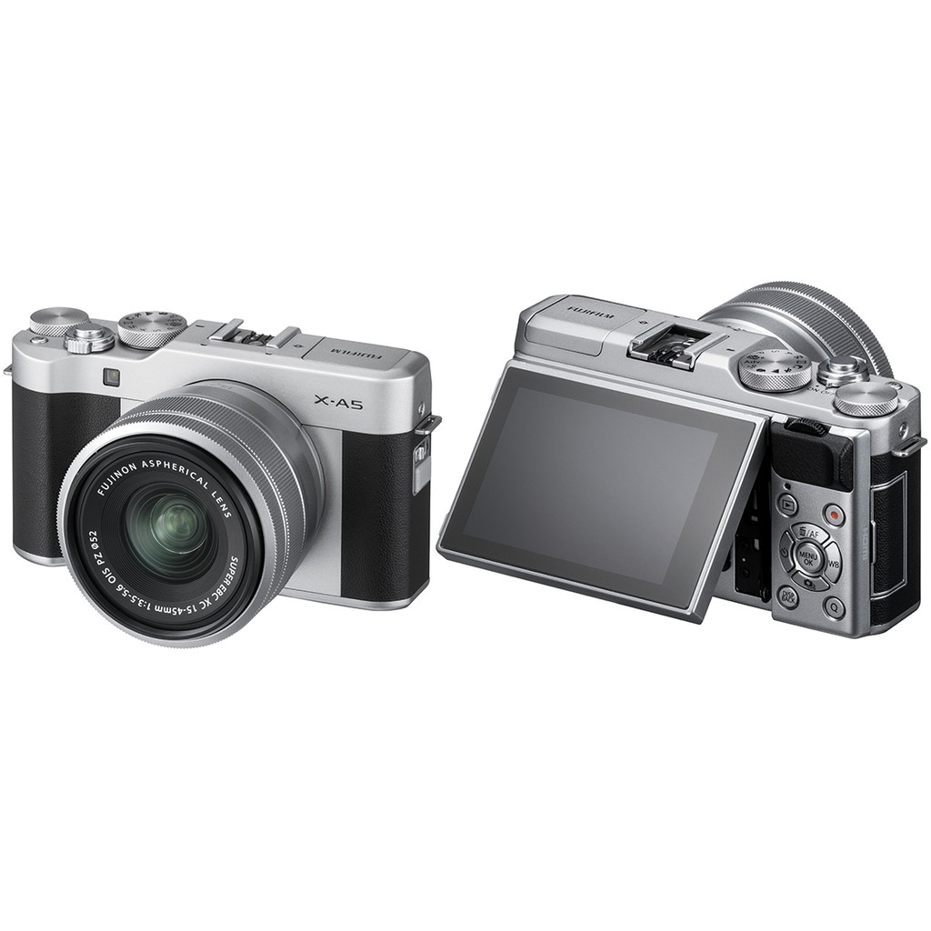 FUJIFILM X-A5 KIT 15-45MM OIS PZ - FUJI FILM XA5 XA-5 PAKET BONUS KAMERA VLOG-3