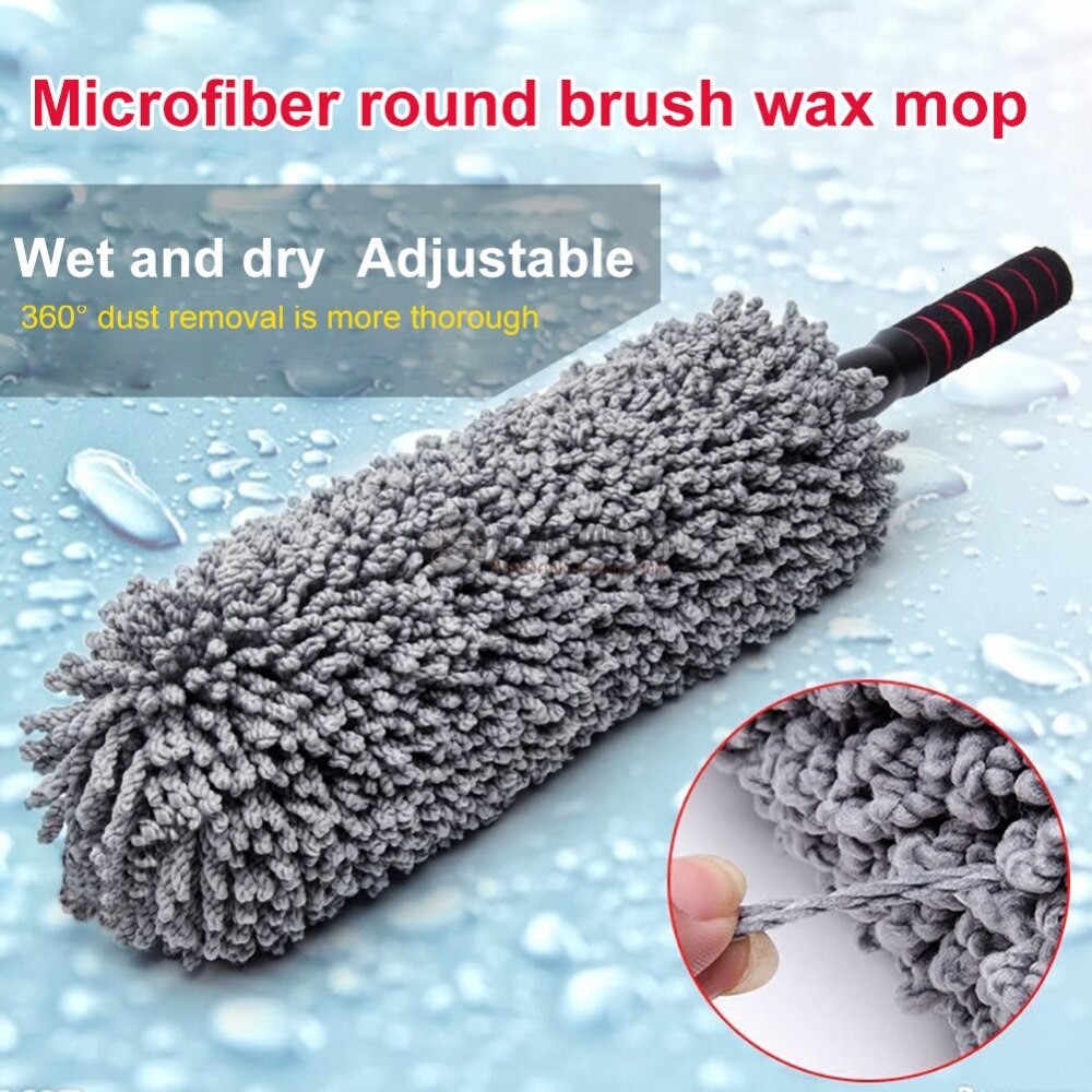 Kemoceng  Round  Microfiber  Telescopic Car &amp; Pembersih Debu Duster Mobil / Lap kemoceng Mobil Microfiber Tongkat bisa dipanjangkan Car Duster