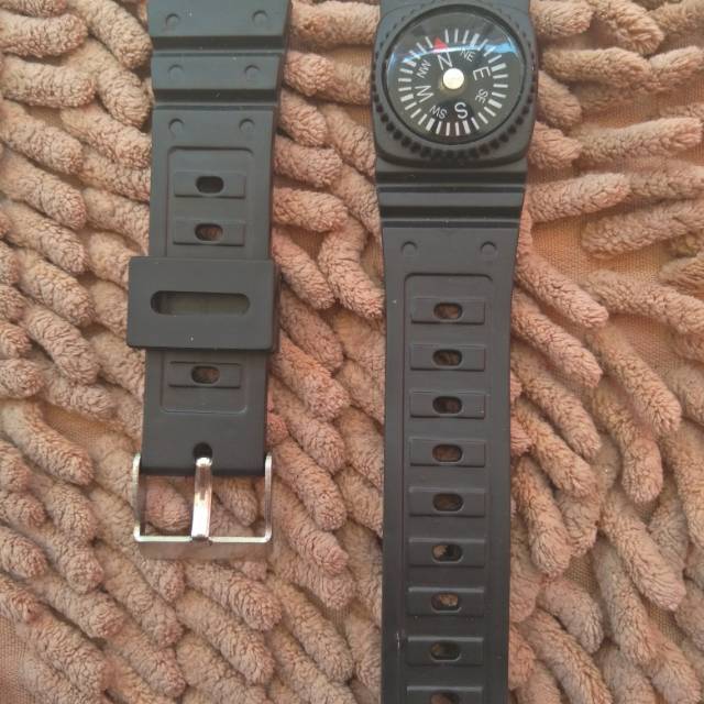 Tali jam tangan karet strap rubber kompas uk 20 mm