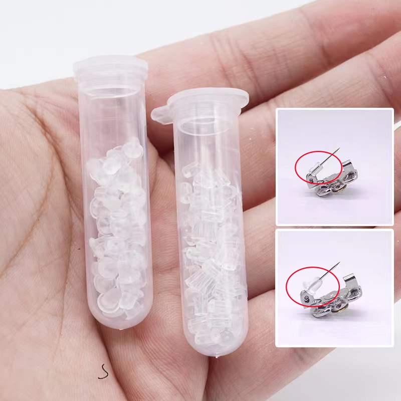 15 Pcs Pin Bros Bentuk Tabung Sentrifug Bahan Plastik