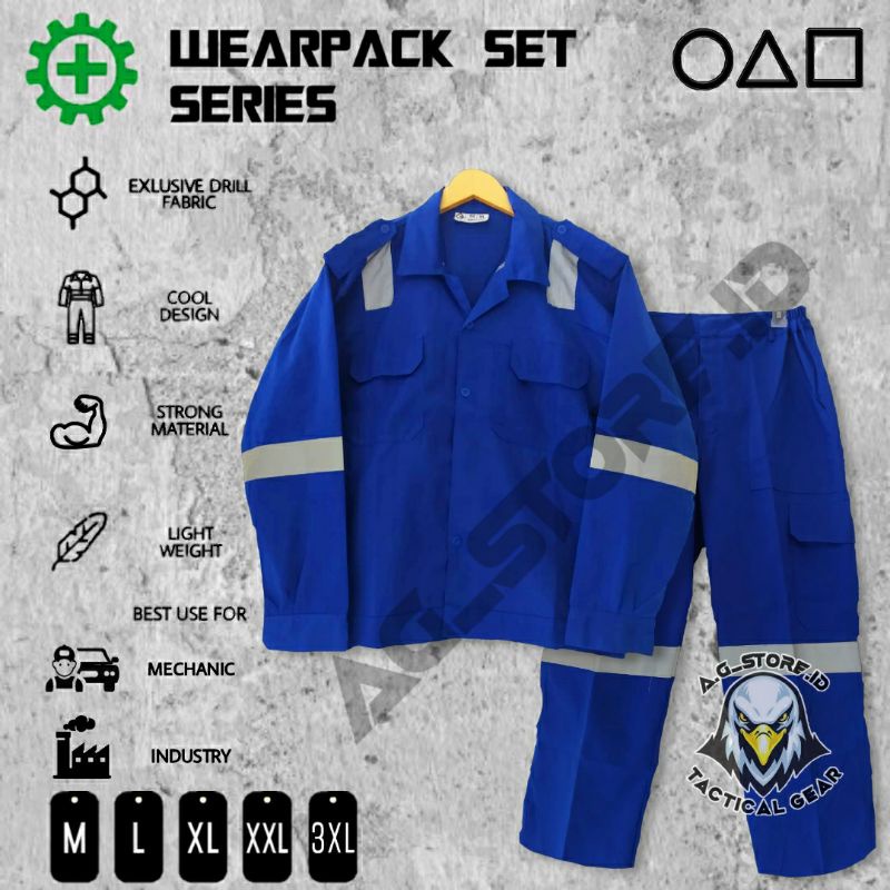 COD Wearpack CoverAll Safety / Wearpack Setelan baju dan celana / Seragam kerja proyek
