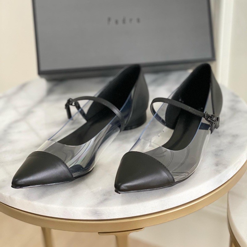 Sepatu Flat Pedro Black Shoes 027