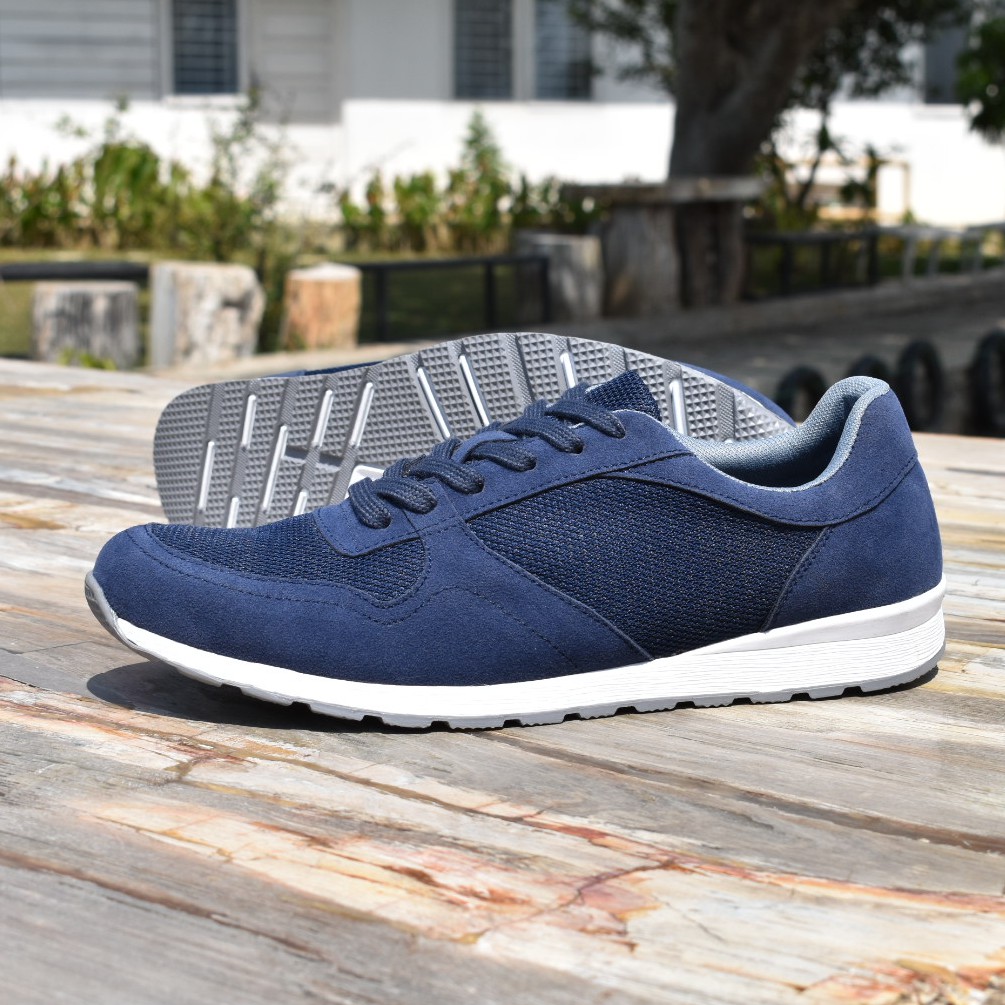 BLITZ NAVY | FORIND x Volve | Sepatu Sneakers Kets Running Sport Pria/Cowok/Men Sneakers Footwear