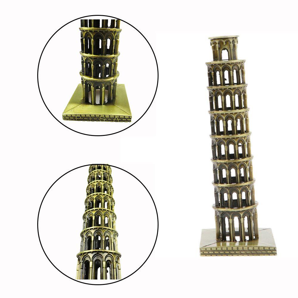 Populer Bersandar Menara Pisa Patung Kerajinan Tangan Rumah Kreatif Dekorasi Desktop Ornamen