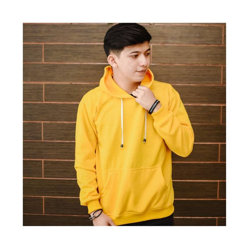NATURAL HOODIE || HOODIE PRIA DAN WANITA || 12 WARNA #NH-Yellow