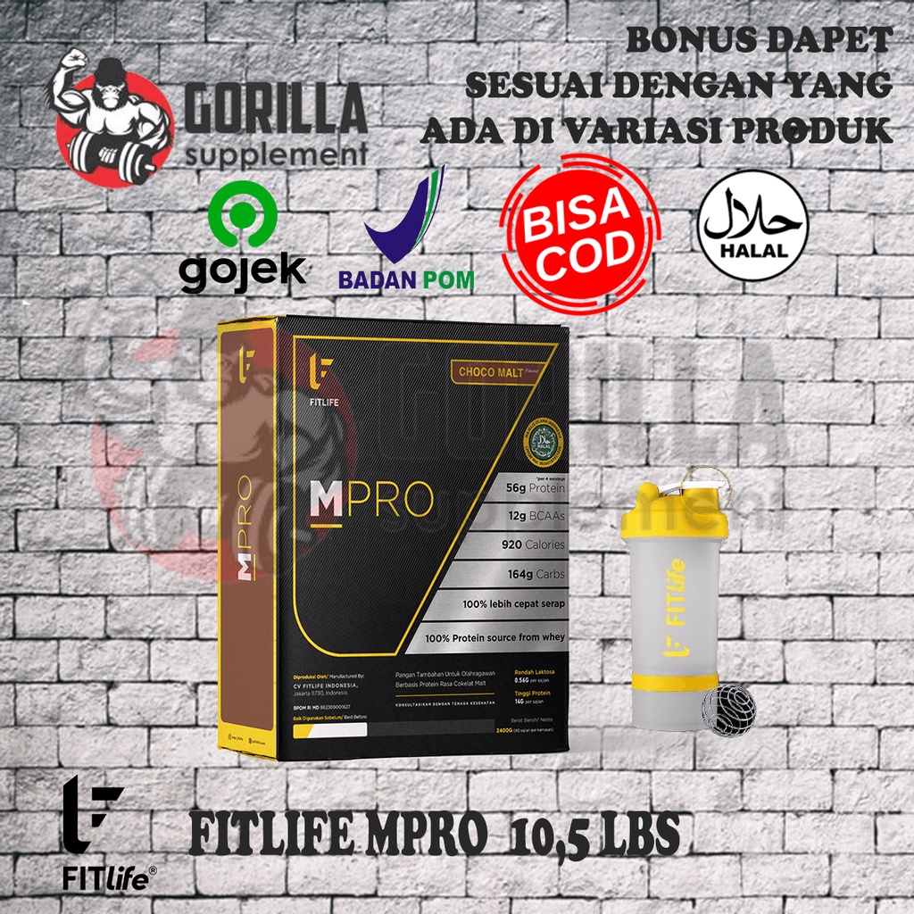 Fitlife MPRO 10.5lb 10lbs M-Pro M Pro gainer