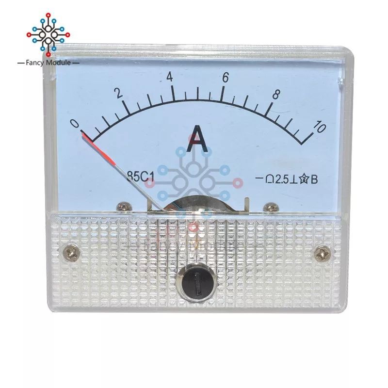 Ammeter DC 10A OG Meter Panel Mekanik Tipe Penunjuk jarum