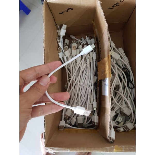 Kabel cas pendek Micro Usb 2 biji Kabel Powerbank Micro Usb