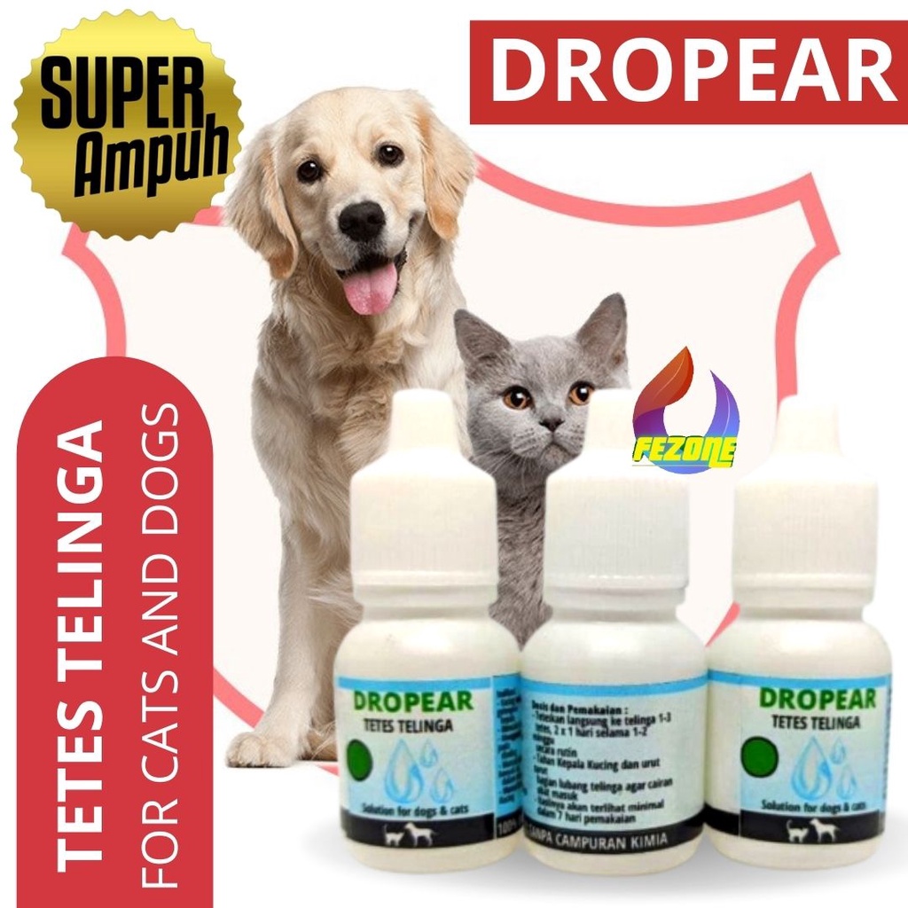 Obat Telinga Sakit, Obat Tetes Telinga Bernanah, Obat Tetes Telinga Berair, Congek, Sakit Telinga Kucing FEZONE