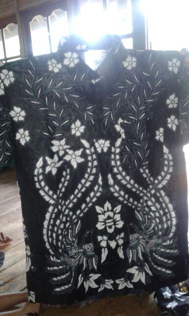 Asifa Batik Hrb026 Kenongo Kemeja Tosca Pendek Pekalongan Padi M L Xl Sogan Tulis Halus Kemeja Batik