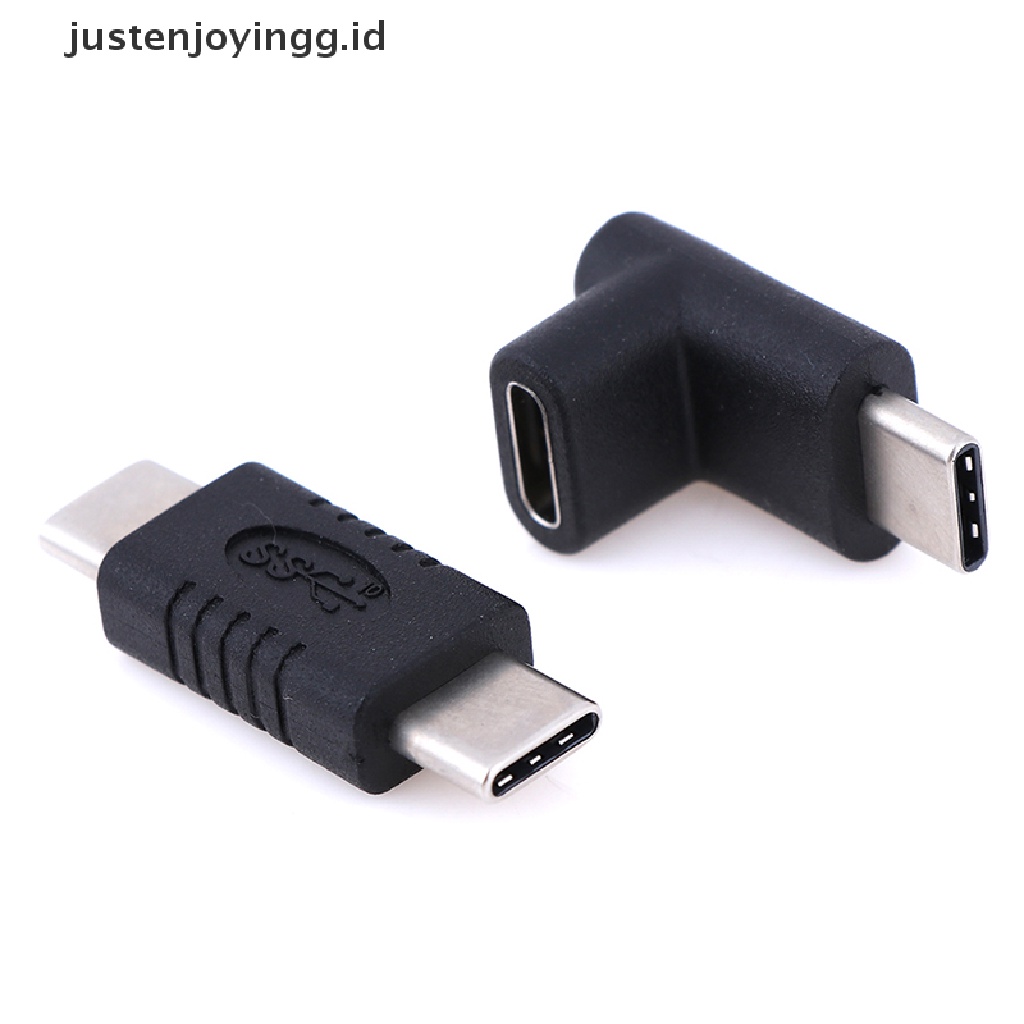 // justenjoyingg.id // Right angle usb 3.1 type c to type c male female usb-c converter adapter ~