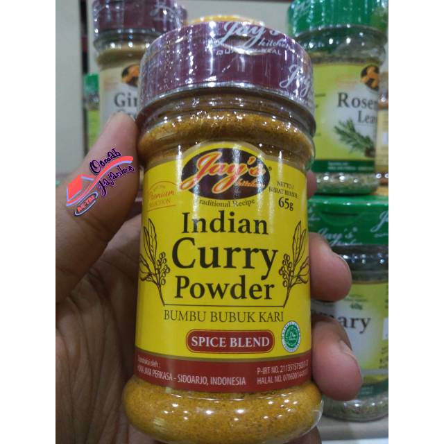 

Jay's curry powder India bubuk kari India halal, 65gr