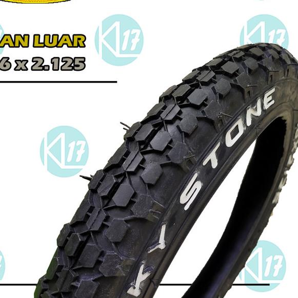 BAN LUAR 16 x 2.125 LUCKY STONE PLUS BAN DALAM 16 PAKET BAN SEPEDA 16 - BAN LUAR