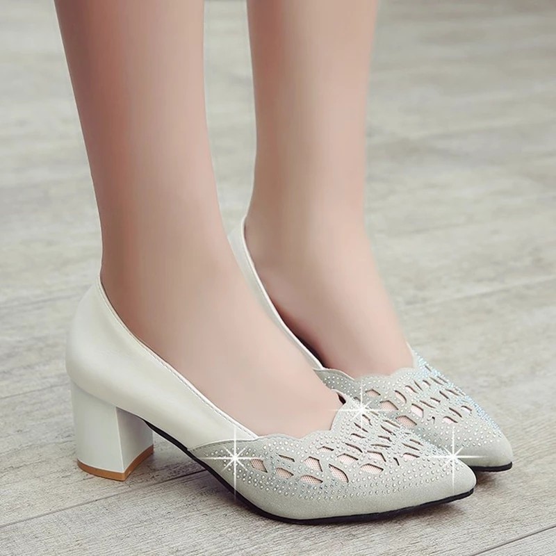 RYS - Glittering Sapphire Sepatu Heels Wanita Fashion Casual / Kantoran - Ori Import