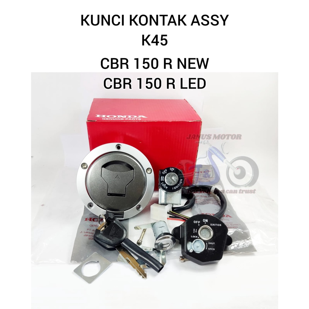 Kunci Kontak set CBR150R K45 N40 KUALITAS ORIGINAL kontak plus jok tutup tangki komplit CBR150 R CBR