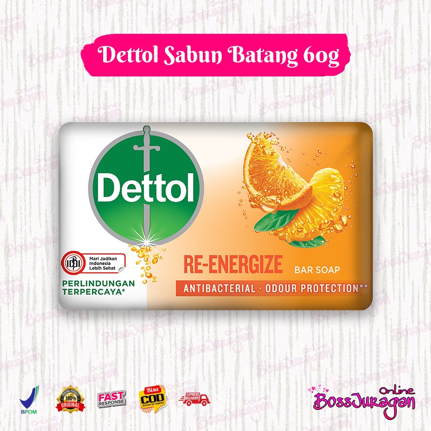 (BOSS) (60gr) Dettol sabun batang | bar soap 60gram