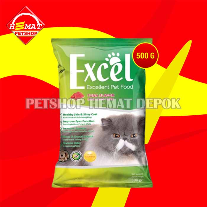 Excel Cat Food 500 Gram Makanan Kucing murah Donat ikan rasa tuna  500gr