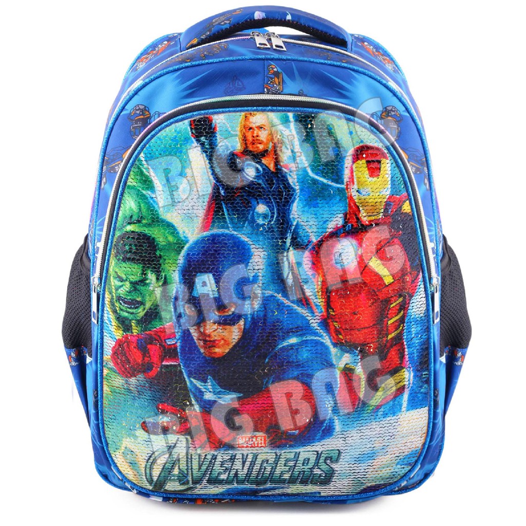 PTS - Ransel Sekolah Anak USAP - CARS &amp; SPIDERMAN -AVENGERS &amp; Trf - Ransel Model Usap/swipe + FREE BOTOL MINUM