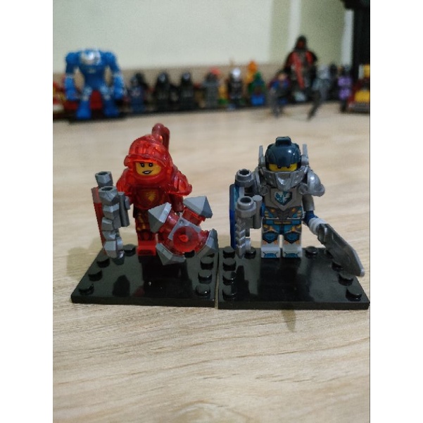 Figure Lego Nexo Knight Clay Moorington & Ultimate Macy