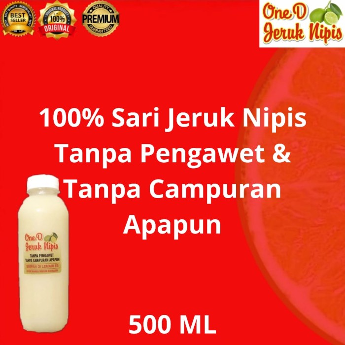 

Sari Jeruk Nipis 500 ML / Pure Lime Original (BERKUALITAS)