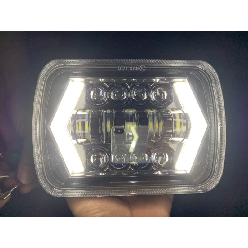 PROMO LAMPU LED DAYMAKER ORIGINAL KOTAK 7 INCH JEEP FEROZA L300 TAFT