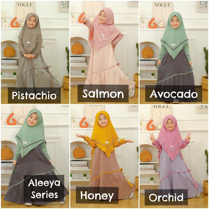 Ready ✅ Aleeya Series by Akyu Kids ✔️ COD ✔️ Dress Anak || Gamis anak || Gamis murah || Gamis anak m
