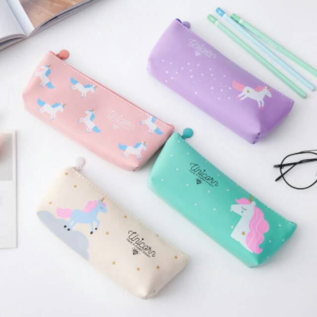 

Tempat Pensil Gaya Korea / Tempat Pensil Unicorn / Tas Organiser Gaya Korea