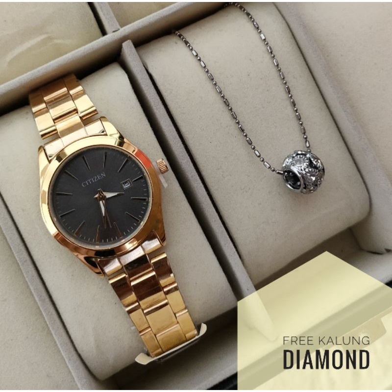 BISA COD✅Jam Tangan ALBA Anti Air Paket Kalung Titanium-R5