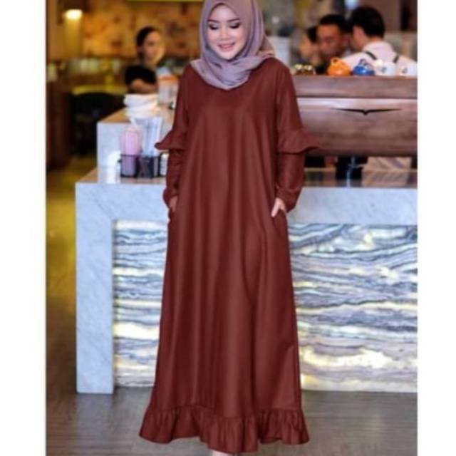 Gamis Maxi Monalisa LD100 Terbaru Fashion Muslim/Busana Muslim/Baju Muslim/Gaun Muslim/Dress Muslim