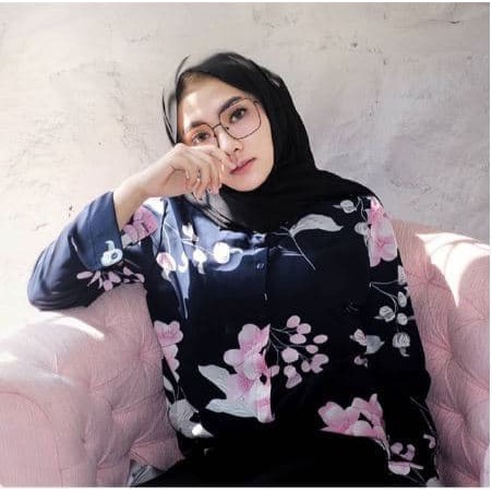 BEST SELLER Kemeja Wanita Kuliah Baju Atasan Muslim Blouse Terbaru Dress Tunik - B00095