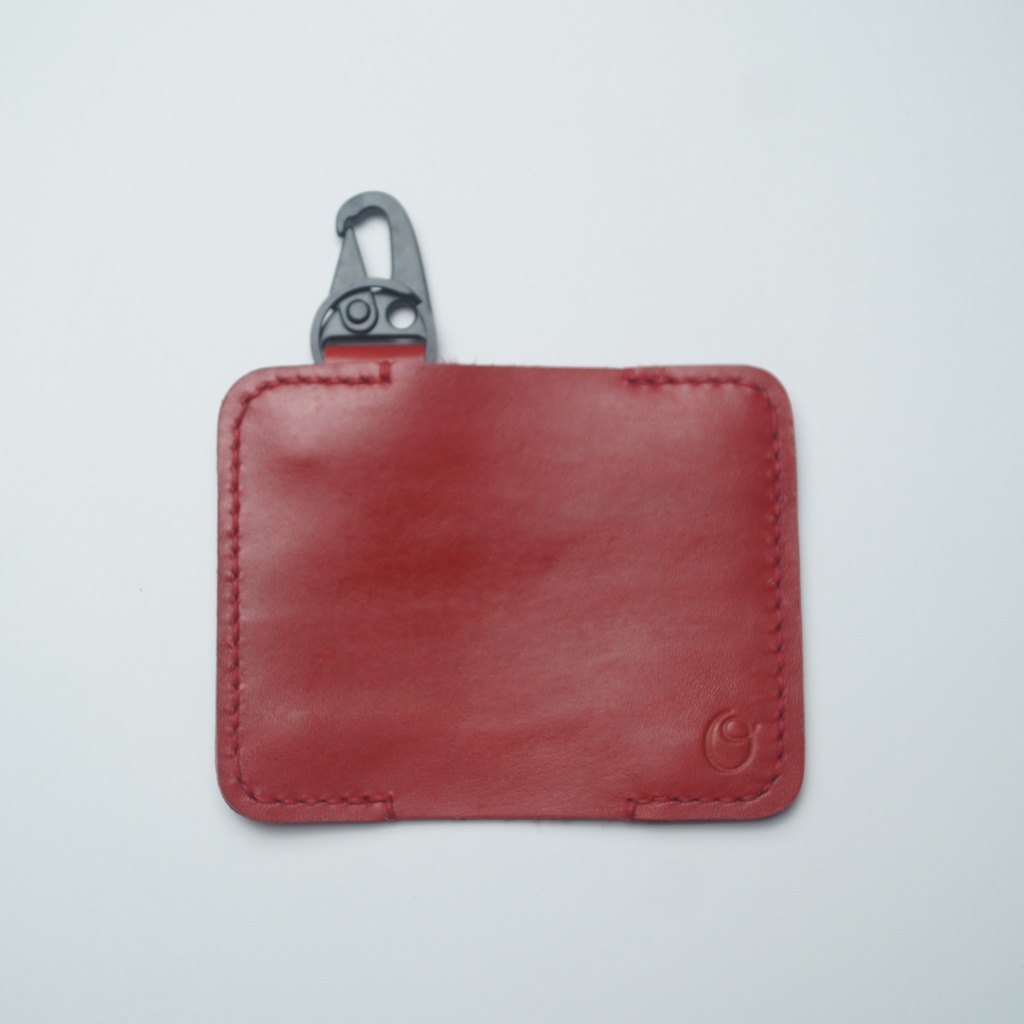 Dompet STNK Mobil Kulit Asli Pull Up Warna Merah Seri Alpen