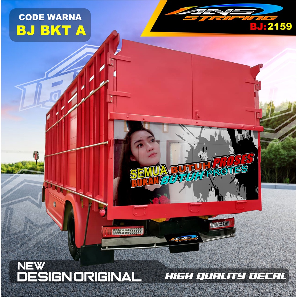 STIKER DECAL VARIASI BAK BELAKANG TRUK CANTER / STIKER BELAKANG TRUK RAGASA,UMPLUNG / STIKER BAK BELAKANG TRUK DINA,FUSO