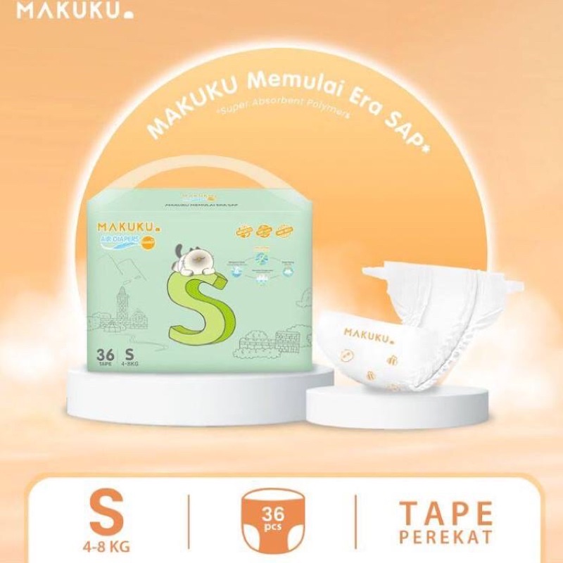 Makuku air diapers s36 comfort