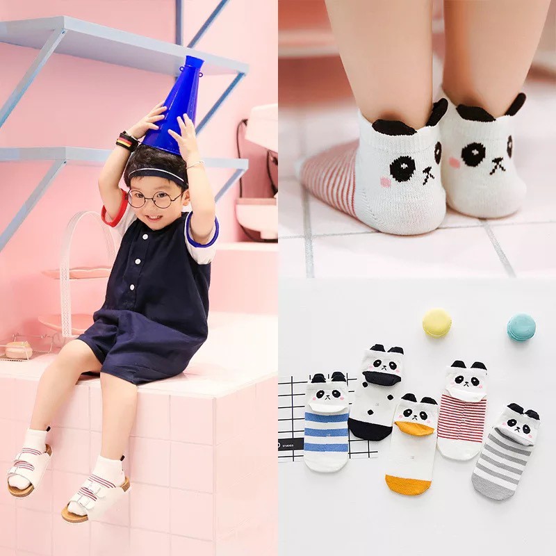 BABY STORE01 - KKJ [SET 5 PCS] KAOS KAKI BAYI ANAK IMPOR SOCKS LUCU KARAKTER KARTUN UNISEX