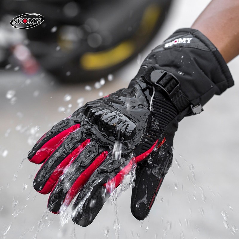 Suomy Sarung Tangan Motor Waterproof Windproof Touch Screen Gloves