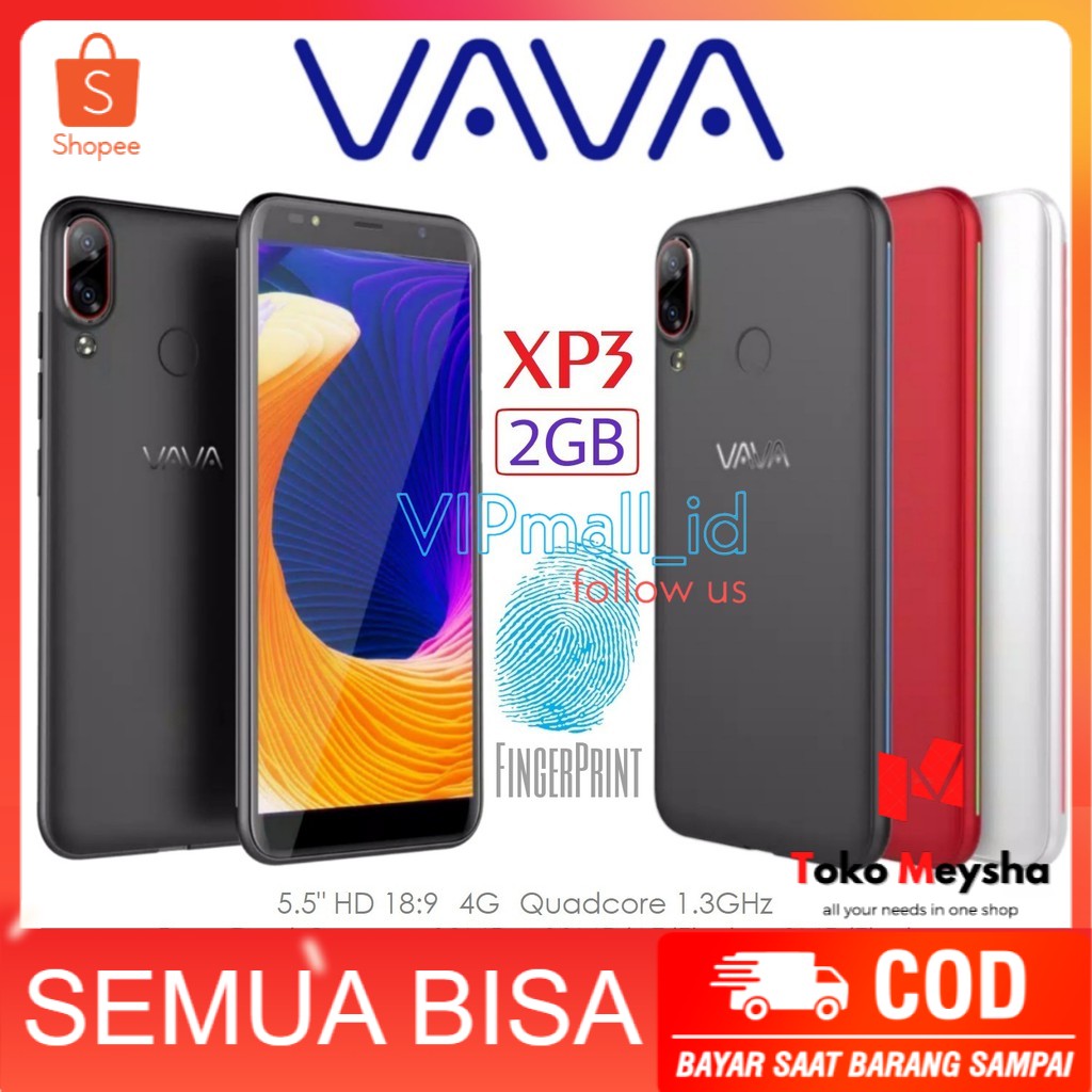 (FINGERPRINT) VAVA XP3 4G - HP ANDROID RAM 2GB/16GB - SMARTPHONE - HP VAVA XP3 - HP ANDROID MURAH