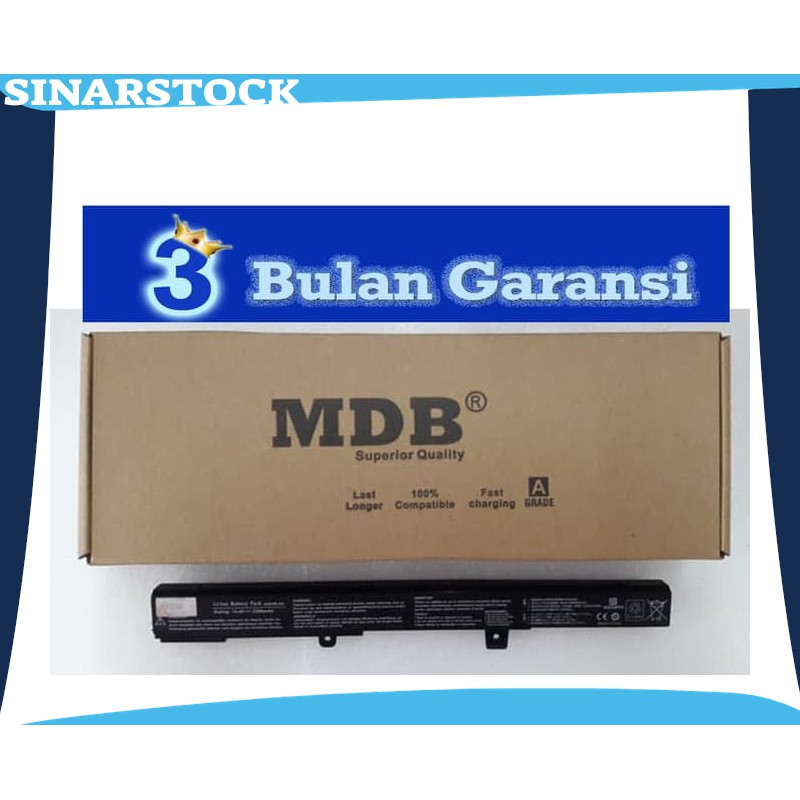 MDB Baterai Laptop Asus X451, X551, X451C, X451CA, X551C, X551CA