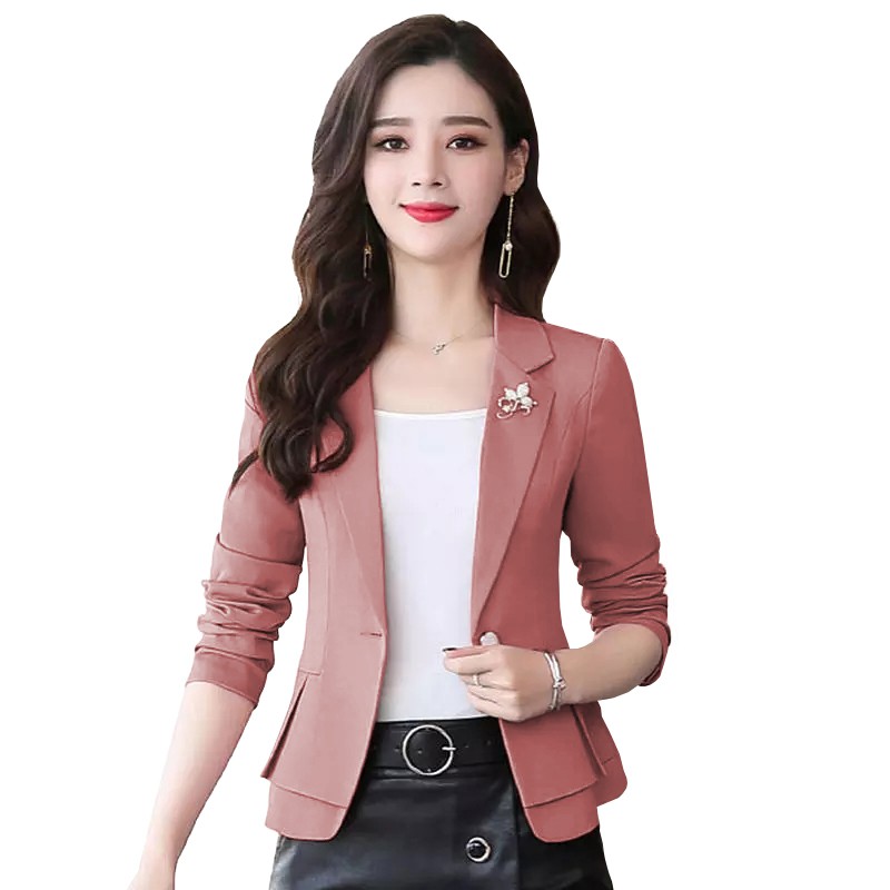 Blazer Kerja Kantor Wanita Gaya Korea Cantik Murah Terbaru - XSHOP Quinzy