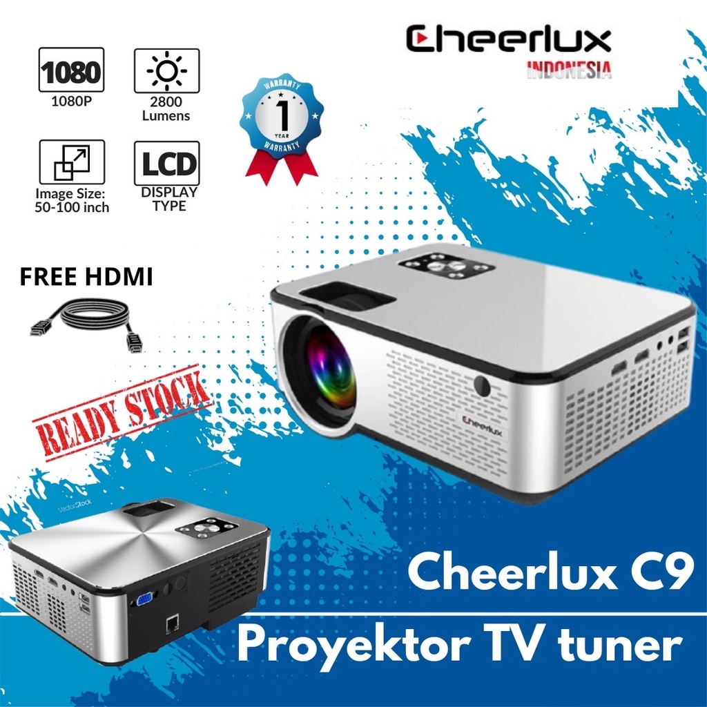 CHEERLUX INDONESIA | PROYEKTOR CHEERLUX C9 TV TUNNER | PROYEKTOR C9 TV TUNER | C9 TV Tuner Cheerlux