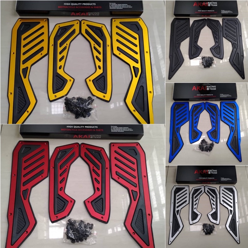 Bordes Nmax Karpet Pijakan Kaki Nmax New CNC AKAI R Buat Nmax 2020-2021 Bisa
