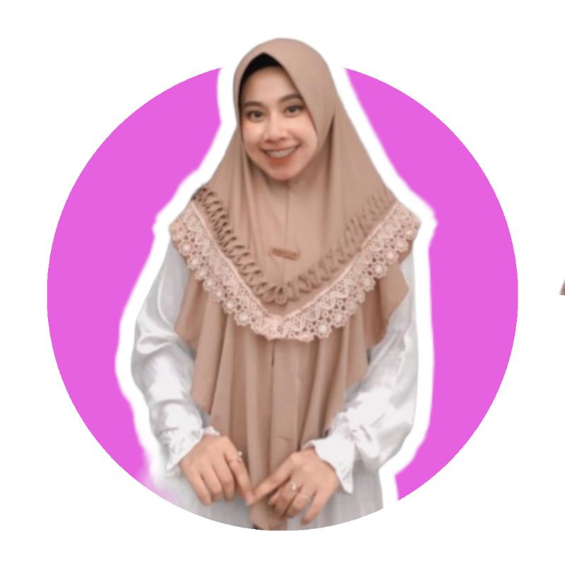 KEPANG RENDA  | Jilbab Instant Hijab Kerudung Renda Prada