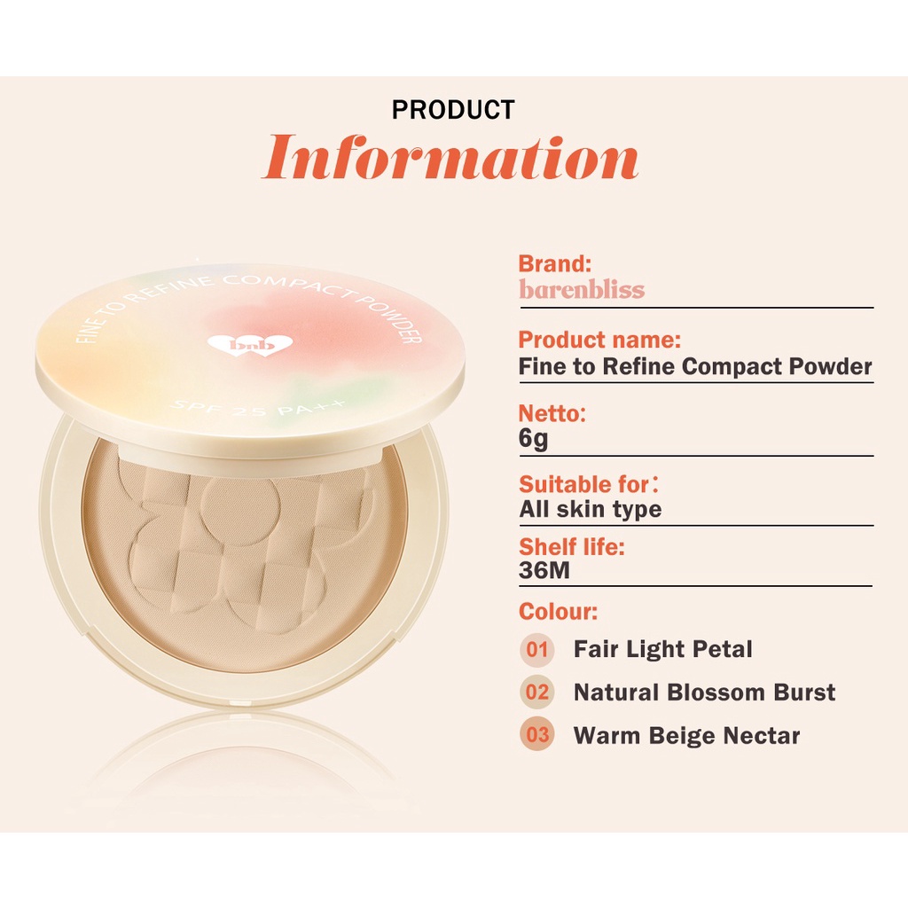 BNB Barenbliss Korean Bloomatte Fine to Refine Compact Powder