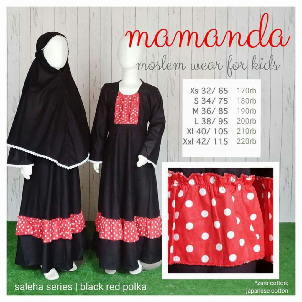 LIMITED  Gamis Anak Perempuan Anak Katun - Mamanda