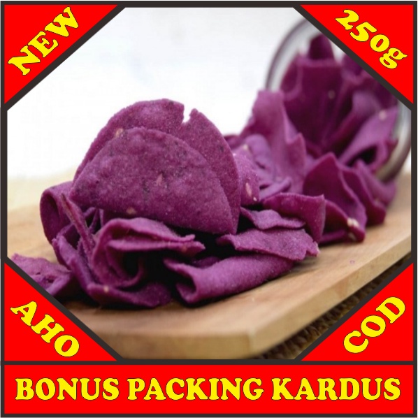 

[COD] Keripik Ubi Ungu 250gr - Aho Snack