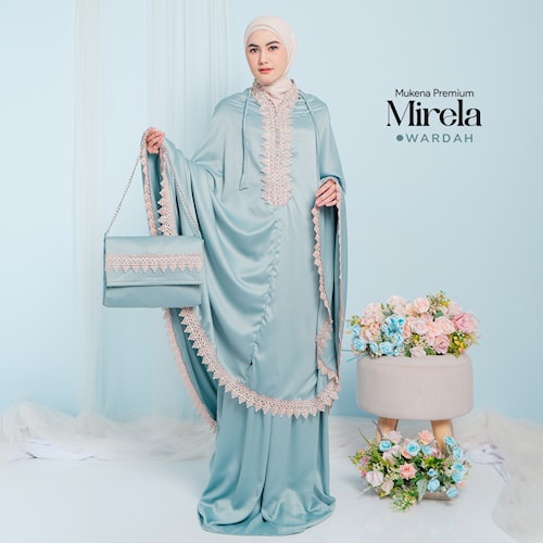 Mukena Mirela Mukenah Seserahan Mungkena Premium Hantaran Mewah Renda Bordir Polos